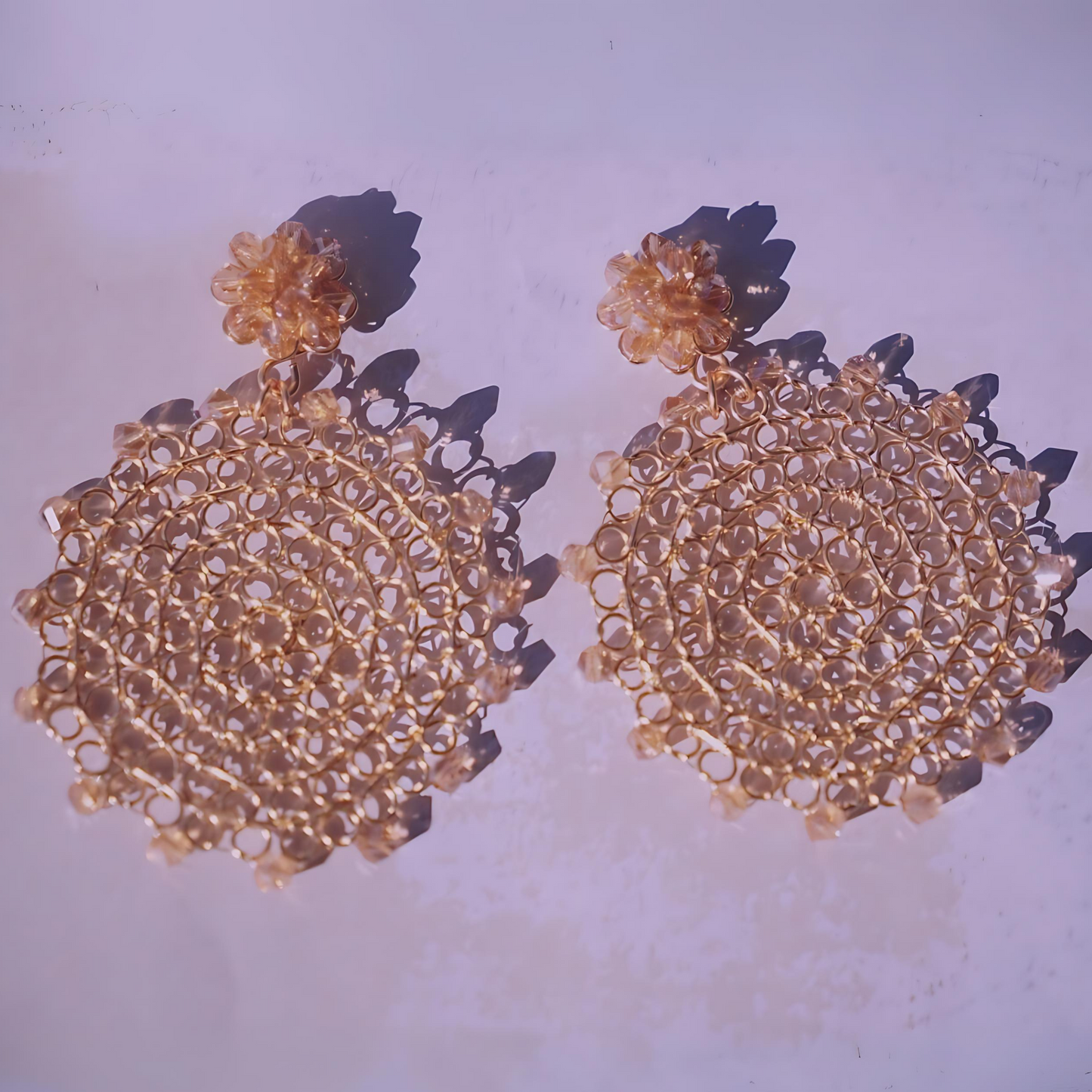 Rosette Earrings (Large)