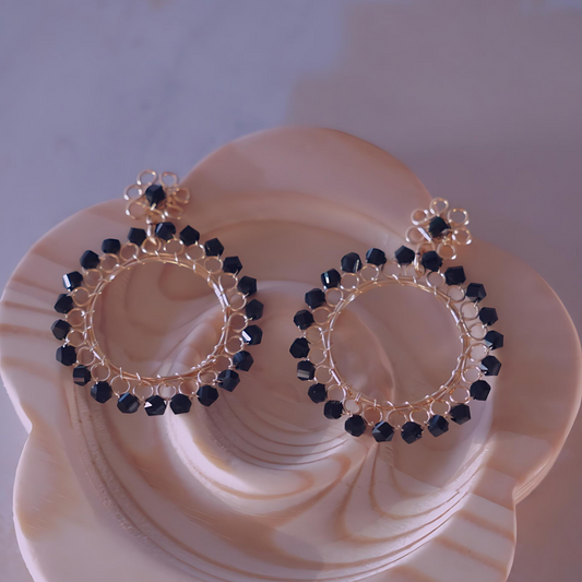 Rosette Earrings (Medium Size)