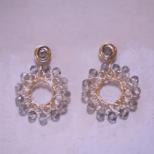 Rosette Earrings (Small Size)